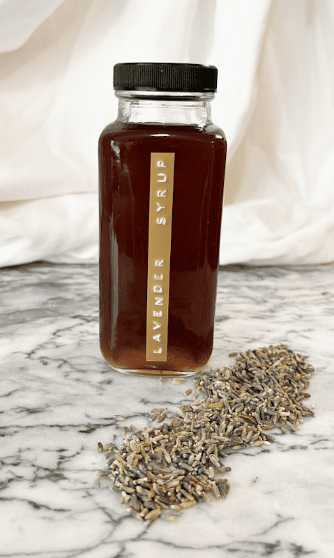 homemade lavender syrup