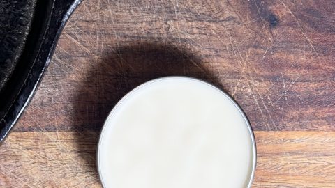 cast iron seasoning paste