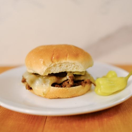mississippi sloppy joes on a white plate