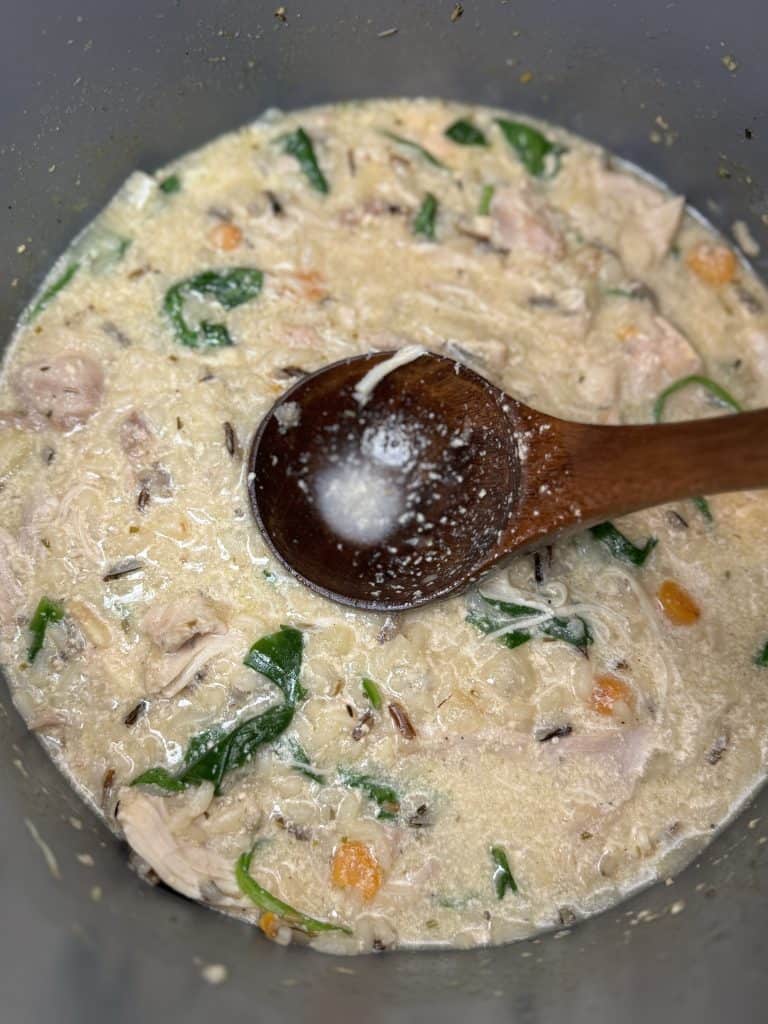 instant pot creamy chicken and wild rice soup