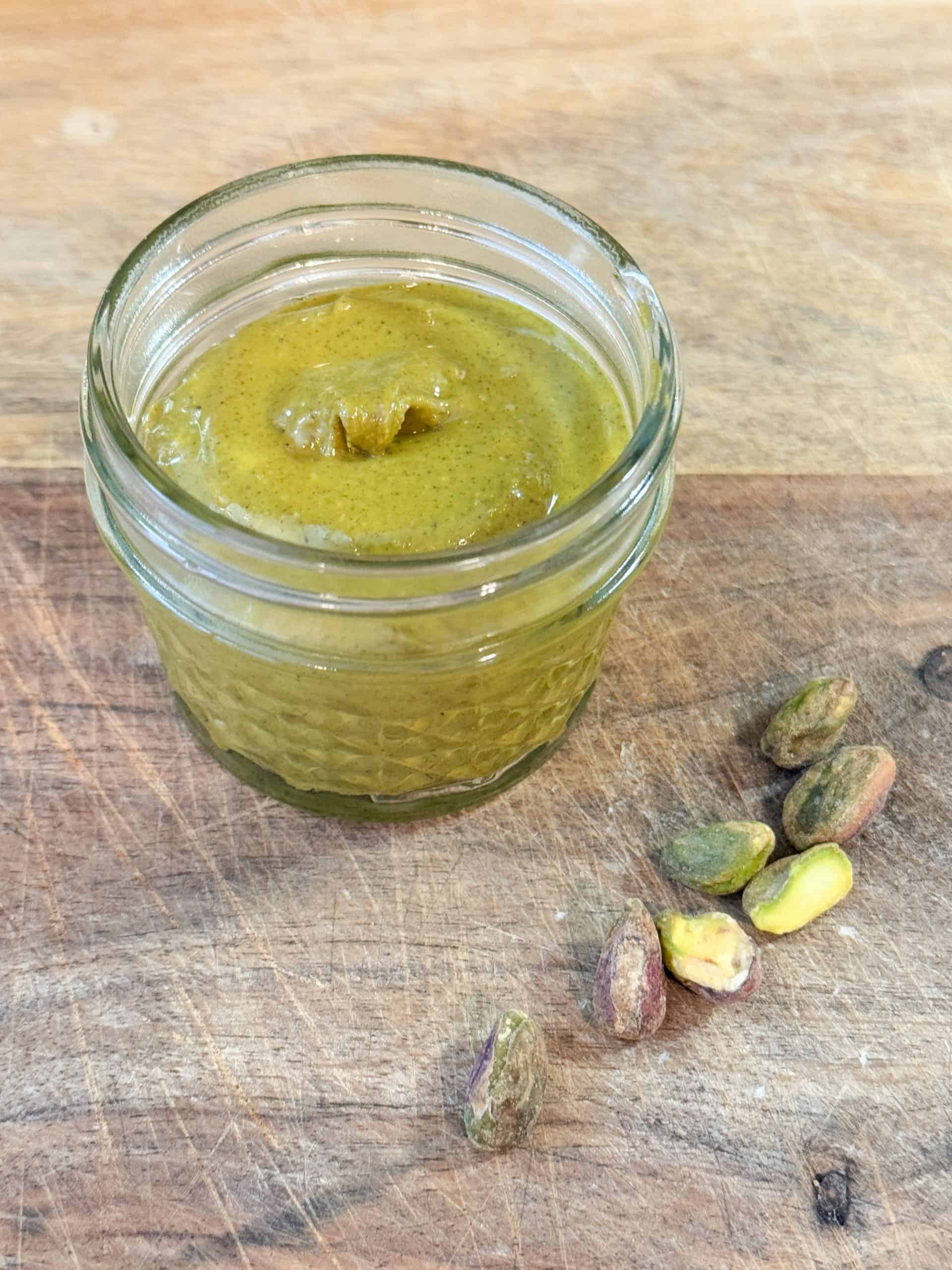 One Ingredient Homemade Pistachio Butter